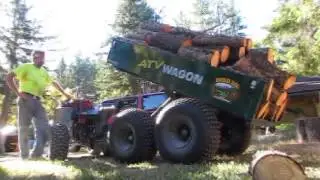 Bosski 1600 UT Hoisting a Load of Wood