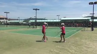 2016年IH ソフトテニス 女子 個人 準々決勝 中村・吉原（文大杉並）vs 黒田・大塚（就実）