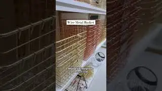 Metal Wire Baskets By Mustafai Enterprises #metal #wire #basket #diwalidecor #festival #viral #video
