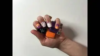 Ombre Nail Art - Purple & Orange | Deluxe Nails Sely