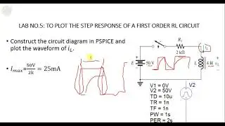 LAB 5: TO PLOT THE STEP RESPONSE OF A FIRST ORDER RL CIRCUIT