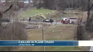5 killed in plane crash in Little Rock, Ark.