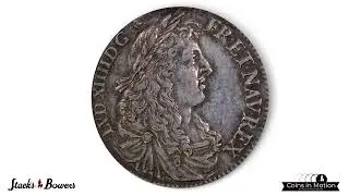 1670-A French Colonies 15 Sols. Paris Mint. Martin 1.2-B.2, Breen 2-B (1976). Rarity-7. AU-53 (PCGS)