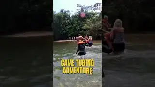 Cave Tubing In Mayan Jungle #belizecity #cavetubing #travelvlog #cruiseexcursion #mayanunderworld