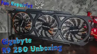 Топ Видеокарта за 2500 Gigabyte r9 280 3gb windforce + установка китайских вентиляторов repairist