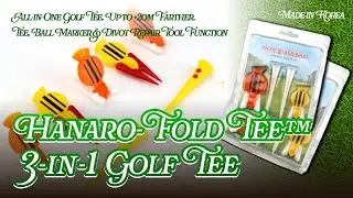 Fold Tee, 3-in-1 Patented Design Merging Distance, Alignment & Repair Function Premium Retail Appeal