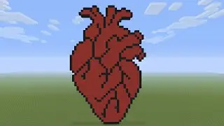Пиксель-арт Minecraft &mdash; Человеческое сердце