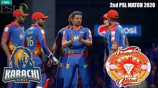 Karachi Kings vs Islamabad United 2nd PSL Match 2020 || Cricket 19 Gameplay 1080p 60fps