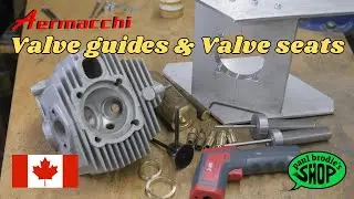 Aermacchi big bore VALVE GUIDES and VALVE SEATS installation // paul brodie's shop