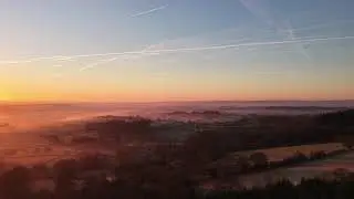 Final sunrise of 2025 over Herefordshire, England