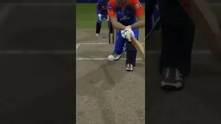 How to play sweep shot against googly ball: Cricket 24 slow motion gameplay video #cricket