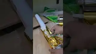 Cat emas gosok Gold paint rubbed