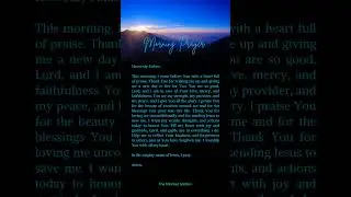 Morning Prayer |Daily Prayer |Inspirational Prayers |Spiritual