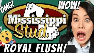 Royal Flush on Mississippi Stud Poker!