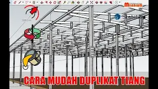 CARA MUDAH  MENDUPLIKAT TIANG BAJA RINGAN #Part2