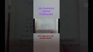 Structural elucidation of Zingiberene|Full video in my channel|Tamil|Abi Chemistry Tutorial