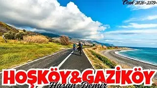 HARİKA MANZARALAR EŞLİĞİNDE TURUMUZA DEVAM EDİYORUZ HOŞKÖY SAHİLİNDEN GAZİKÖYE KADAR OCAK 2026=2579=