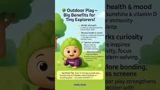 Outdoor Play for Babies 🌳 | Strong Bodies & Curious Minds | YumYum #outdoorplaytime #kidsoutside