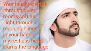 Your laughter drifts through quiet rooms,soft as light through morning blinds.In your hands,