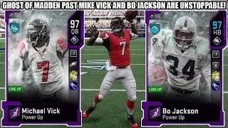 GHOST OF MADDEN PAST MIKE VICK AND BO JACKSON ARE UNSTOPPABLE! GHOST 96 VICK AND 95 BO! | MADDEN 20