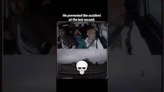 This was a true last-second escape. #lastseconds #viral #NearCrash