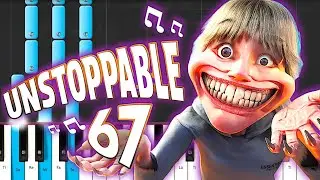 67 Kid - Unstoppable (official song ft. BloxBoys)  - PIANO TUTORIAL