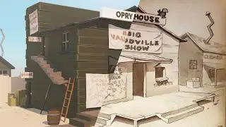 Recreating Disney - The Opry House (1929) Background /Layout in 3D