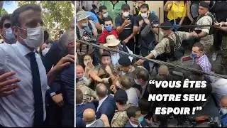 À Beyrouth, Macron appelé au secours par la foule pour évincer les dirigeants libanais