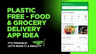 Plastic free Food & Grocery Delivery App Idea Video