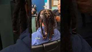 Washing and styling wicks 🔥 #locs #lochairstyles #locmaintenance #wicks #shampoo