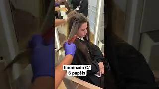 Iluminado C/ 6 pap&eacute;is! #mechas #morena #morenailumanda #cabeleireiros #mechasbalayage #cabelo