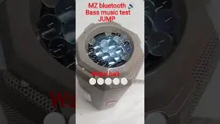 MZ speaker bass music test water boll ⚪ jumping
