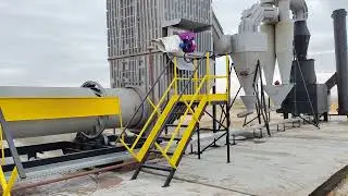 Работа установки базовая по сжиганию отходов сипучих пастоообразных
