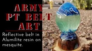 Army PT Belt/Reflective belt art piece