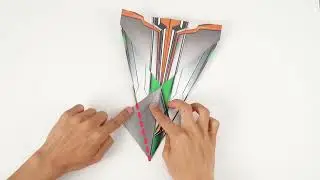 003 - Paper airplane folding steps