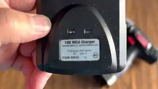 Как зарядить аккумулятор Drill Master в Harbor Freight &mdash; захватывающе опасно! Номер детали зарядного устройства