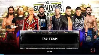 4v4 Tag: Cody + Sami + Jey Uso + Rollins vs The Judgement Day + Drew McIntyre WWE2K23 | 4K