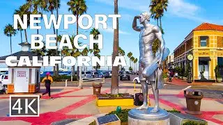 [4K] Newport Beach Pier in Orange County, California - Walking Tour