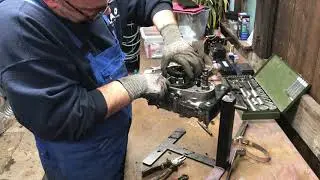 Motor M53 Simson Schwalbe KR51/1, Umbau auf ZT 75N Stage 2, Motor spalten und zerlegen, Teil 2