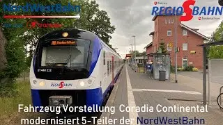 Coradia Continental 5-Teiler: Neuer Regio-S-Bahn-Zug (NordWestBahn) – Modern und Komfortabel!