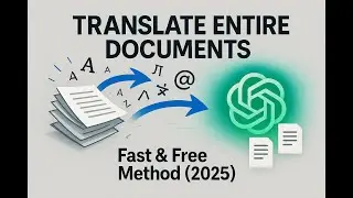 Translate Entire Documents with ChatGPT - Fast & Free Method (2025)