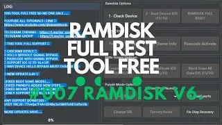 RAMDISK FULL REST TOOL Hasan Techs 2024 | 007 Ramdisk V6.6 Free Tool | IOS 15/16 NEW UPDATE 6.6V
