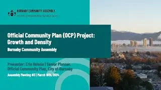 Official Community Plan (OCP) Project: Growth and Density