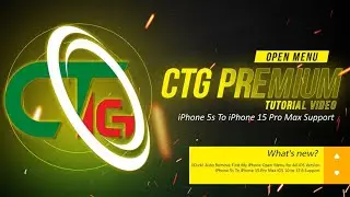 CTG Premium OPEN MENU 2024 Tool Till IOS 17.5.1 iPad To iPhones ALL Devices including Supported