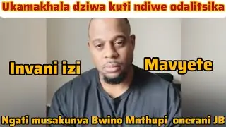 Ukamakhala m'moyo uzidziwa kuti pali zinthu zambiri zomwe wadalitsidwa nazo ...JB Mavyete 