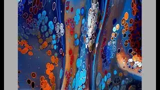 #683 Group Challenge Colours In This Three Flip Cup Acrylic Pour