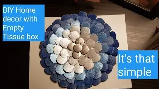 DIY Home decor || empty tissuebox || easy || Tutorial