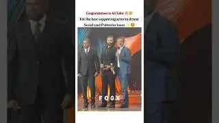 Ali Tahir best actor award for zard Patton ka bunn ✨🔥#alitahir #love #zardpattonkabunn #humtv