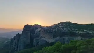 Meteora sunset