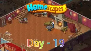 Homescapes Gameplay | Day 19 | Portrait Restoration in Fireplace Room 🖼️ Cozy Progress Continues